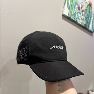 Avia Classic Black Cap with Mesh Detail